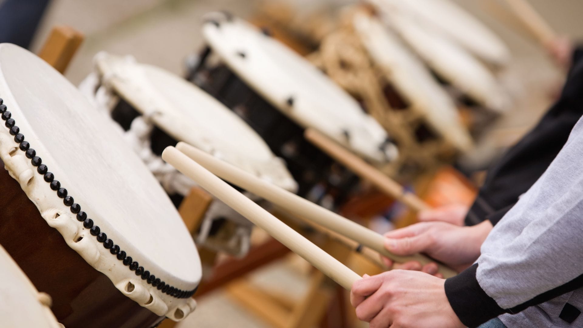 Cours de Taiko, le tambour Japonais, à Kyoto, Tokyo, Kobe & Osaka